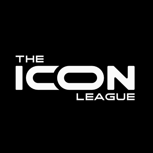 Logo Icon League auf schwarzem Hintergrund
